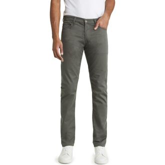 AG - Adriano Goldschmied Tellis Airluxe Commuter Performance Sateen Pants in Armory Green at Nordstrom, Size 33 X 32