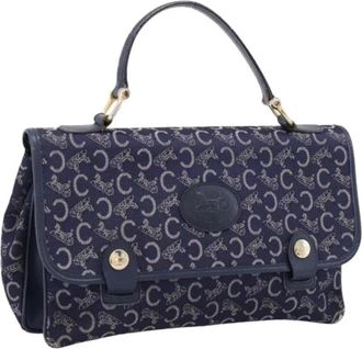 Celine Pre-owned Vintage Hand Bag - Dames - Vintage Handtas - Blauw - ONE Size - Vintage