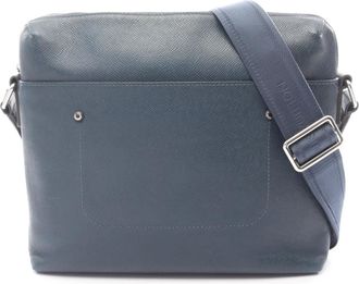 Louis Vuitton Navy Taiga Leather Leather Handbag Shoulder Bag (Pre-Owned)