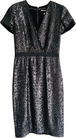 Burberry black sequinned crossover dress Size XS