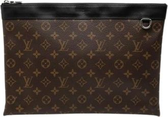 Louis Vuitton Pre-owned Clutches, female, Brown, Size: ONE SIZE Pre-owned Discovery Pochette GM