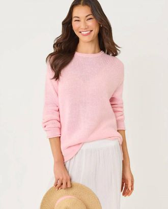 Lilly Pulitzer Lotan Crewneck Sweater In Pink Muse Marl