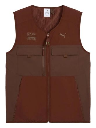 Puma X TMNT Pumatech cargo gilet - men - Fabric - L - Brown