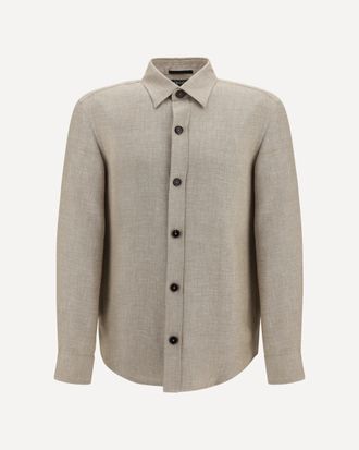 Ermenegildo Zegna Crossover Overshirt in a linen, wool and silk blend Male M