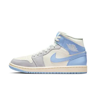 Nike Jordan Womens Air Jordan 1 Mid Shoes in Blue | BQ6472-402