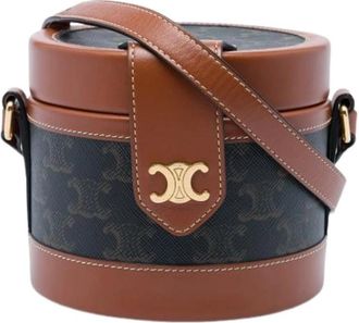 Celine Pre-owned Vintage Crossbody Bag - Dames - Vintage Schoudertas - Bruin - ONE Size - Leer - Vintage