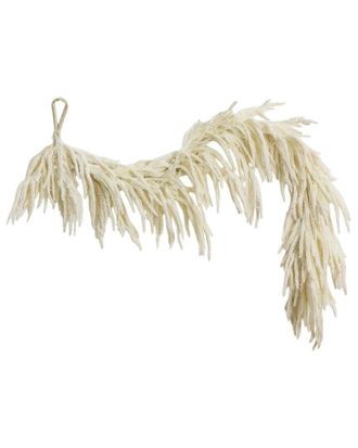 Nearly Natural 5Ft. Artificial Real Touch White Norfolk Island Pine Garland