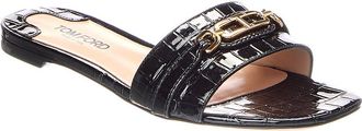 Tom Ford Logo Leather Sandal