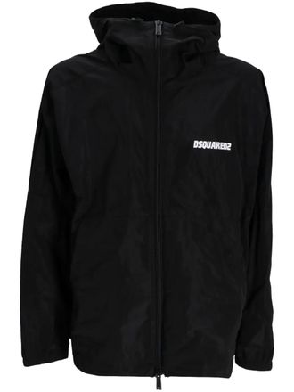 Dsquared2 Jack met capuchon en rits - Zwart