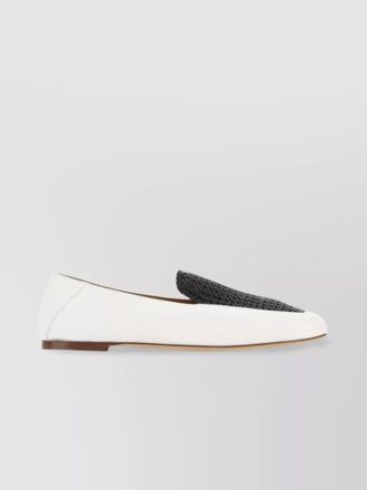 Chlo&eacute; leather two tone loafers