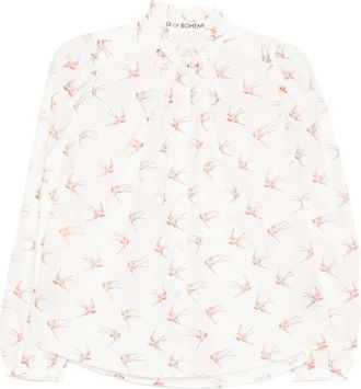 Alix of Bohemia Blouse met vogelprint - Wit