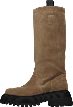 3Juin Brenda 020 Suede Boots - Dames - Hoge Laarzen - Bruin - 41 EU - Su&egrave;de - Schoenen