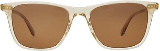 Garrett Leight HAYES SUN Polarized BRE/PBN PLR Mens Sunglasses Brown Size 52