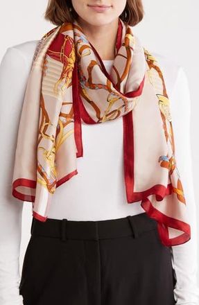 La Fiorentina Equestrian Print Square in Pink at Nordstrom Rack