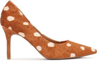 Kazar Modieuze natuurlijke haarpumps. Dit product valt klein uit. - Dames - Pumps - Bruin - 40 EU - Leer - Schoenen