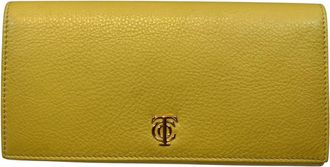 Tiffany & Co. Yellow Leather Long Wallet (Bi-Fold) (Pre-Owned)