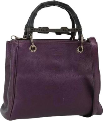 Gucci Pre-owned Handbags, female, Purple, Size: ONE SIZE Pre-owned Vintage Hand Bag
