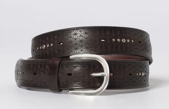 Orciani Cintura Orciani in pelle goffrata con borchie