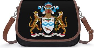 Generic Guyana Coat of Arms Small Womens Crossbody Bags Shoulder Handbag with Adjustable Strap for Travel