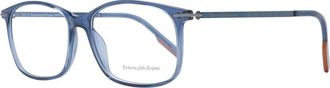 Ermenegildo Zegna Blauwe Rechthoekige Optische Monturen - Heren - Brillen - Blauw - ONE Size - Accessoires
