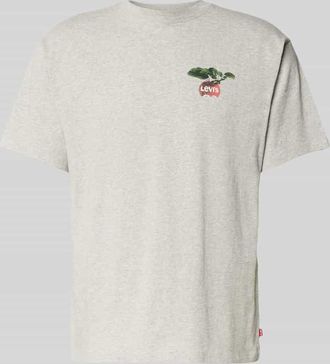 Levi's T-Shirt mit Label-Print in Hellgrau Melange, Größe XL