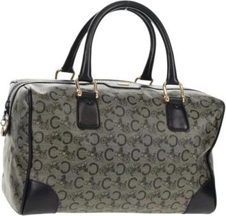 Celine Pre-owned Handbags, female, Blue, Size: ONE SIZE Pre-owned Vintage Canvas Handbag