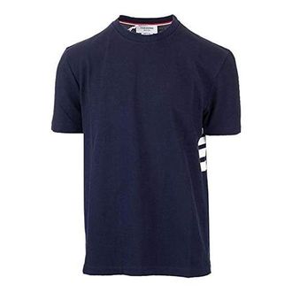 Thom Browne Short Sleeve T-Shirt Navy MJS123A-00050-415