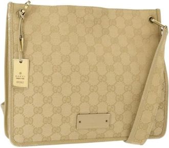 Gucci Pre-owned Cross Body Bags, female, Beige, Size: ONE SIZE Pre-owned Vintage Cross Body Bag