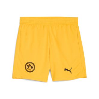 Puma Trainingsshorts PUMA BVB SHORTS REPLICA JR, Damen, Gr. 128, N-Gr, gelb sizzle, Web, Obermaterial: 100% Polyester, unifarben, regular fit kniefrei, Hos