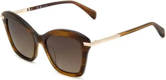 Rag & Bone RNB1081/S EX4/HAS Womens Sunglasses Brown Size 53