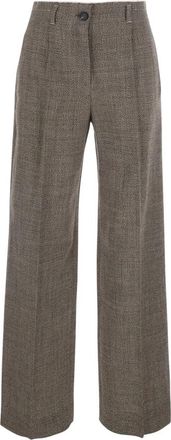 Tela Martini Broek - Dames - Wijde Broeken - Grijs - 2XS - Wol - Broeken