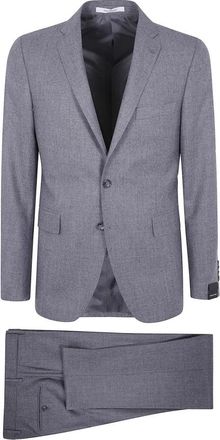 Tagliatore Tweedelig pak - Heren - Business pakken - Blauw - XL - Tweed - Kostuums