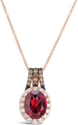 Le Vian 14K 2.02 Ct. Tw. Diamond & Rhodolite Pendant