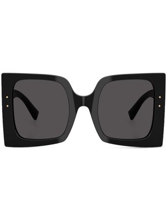 Dolce & Gabbana Eyewear oversized square-frame sunglasses - women - Acetate - 53 - Black
