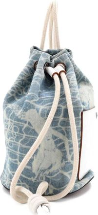 Loewe Sailor Bucket denim rugzak - Blauw