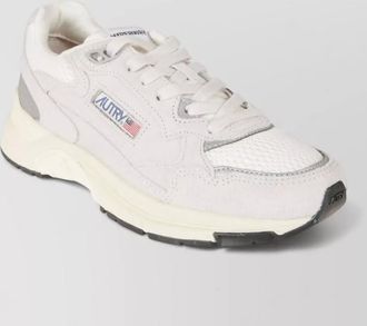 Autry leather paneled low-top sneakers