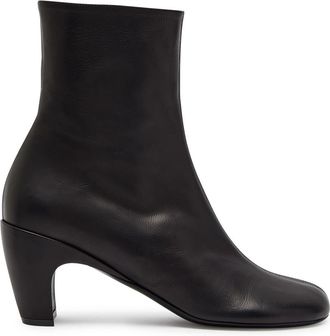 Dries Van Noten 65 Leather Ankle Boots - Black - 40 (IT40 / UK7)