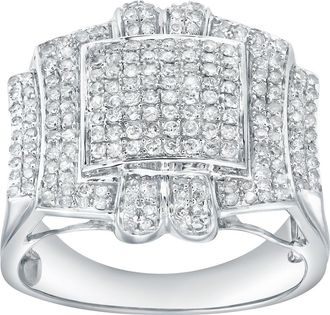 LuvMyJewelry Prestige 0.90 Cts Natural Diamond 14K Gold Ring in 14K White Gold at Nordstrom, Size 10