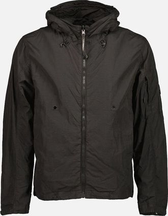 C.P. Company Mens Flatt Nylon Reversible Hooded Lens Jacket - Black - Size: 40/Regular