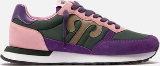 Wushu Ruyi Womens Club 47 Sneaker - Hunter Green / Purple / Rose - Size: 10.5