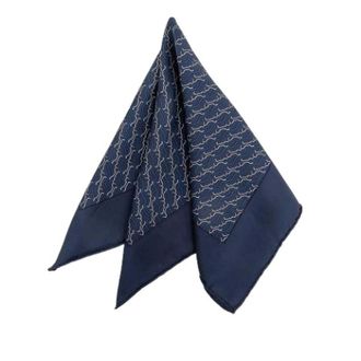 Herm&egrave;s Pre-owned Vintage Zijden Sjaal - Dames - Pre-owned - Blauw - Maat: ONE Size Zijde