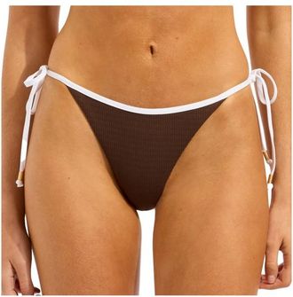 Seafolly Beach Bound Tie Side Rio Pant Bikini-Bottom f&uuml;r Damen | orange