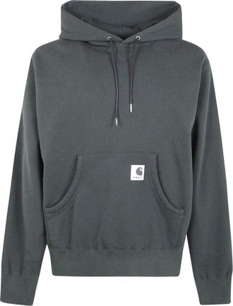 sacai Katoenen Hoodie - Heren - Hoodies - Groen - S - Katoen - Hoodies & sweatvesten