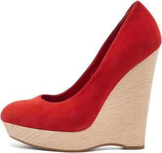 Saint Laurent Pumps con plateau 150mm - Rosso