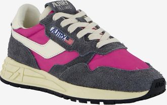 Autry Niedrige Materialmix-Schnürsneakers Reelwind