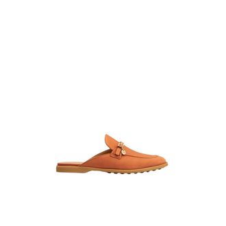 Tod's Mules - Dames - Slip ons - Oranje - 39 EU - Schoenen