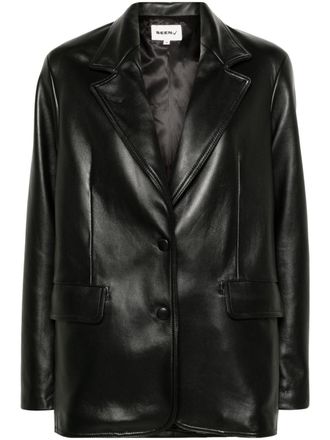 Seen Users Blazer con revers a lancia - Nero