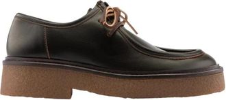Maison Toufet Derby Roberta - Dames - Veterschoenen - Bruin - 36 EU - Katoen - Schoenen