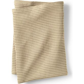 Lands End Organic Cotton Blanket in Pale Flax at Nordstrom, Size Twin