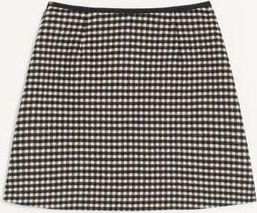 Valentino Gonna in Lana Motivo Micro Vichy Donna AVORIO/NERO 36